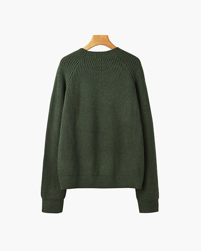 Herentrui - Luxe Katoen met Warme Ribbed Textuur voor Stijl & Comfort