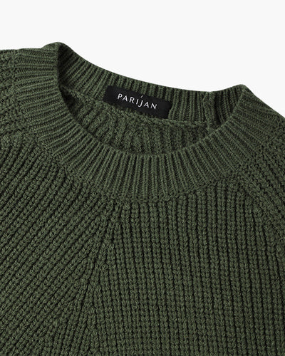 Herentrui - Luxe Katoen met Warme Ribbed Textuur voor Stijl & Comfort