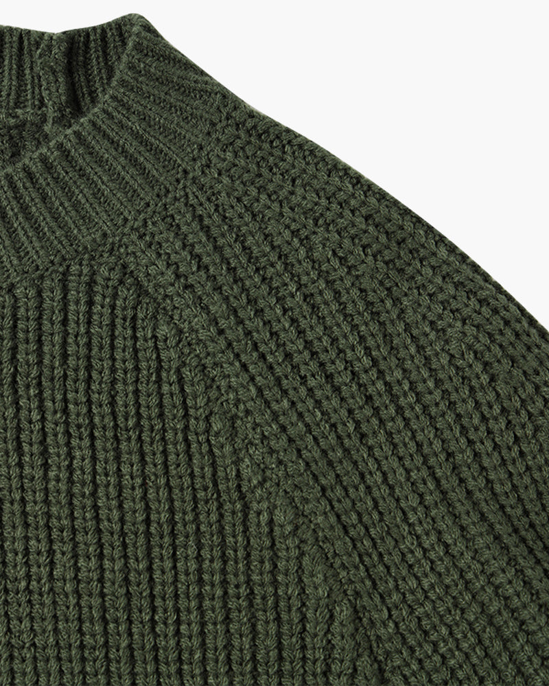 Herentrui - Luxe Katoen met Warme Ribbed Textuur voor Stijl & Comfort