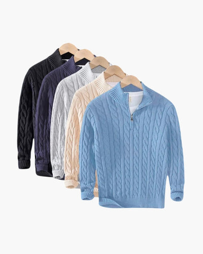 Kabelbrei Herentrui - Stijlvolle Warmte in 5 Kleuren, 100% Katoen