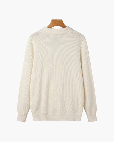 Katoenen Half-Zip Heren Trui - Comfortabel en Stijlvol Voor Elke Gelegenheid