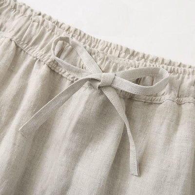 Linnen Broek Dames - Witte en Beige Opties voor Comfortabele Zomeravonden