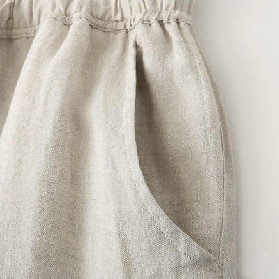 Linnen Broek Dames - Witte en Beige Opties voor Comfortabele Zomeravonden