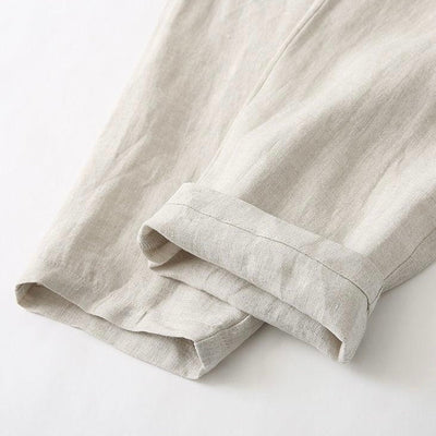Linnen Broek Dames - Witte en Beige Opties voor Comfortabele Zomeravonden