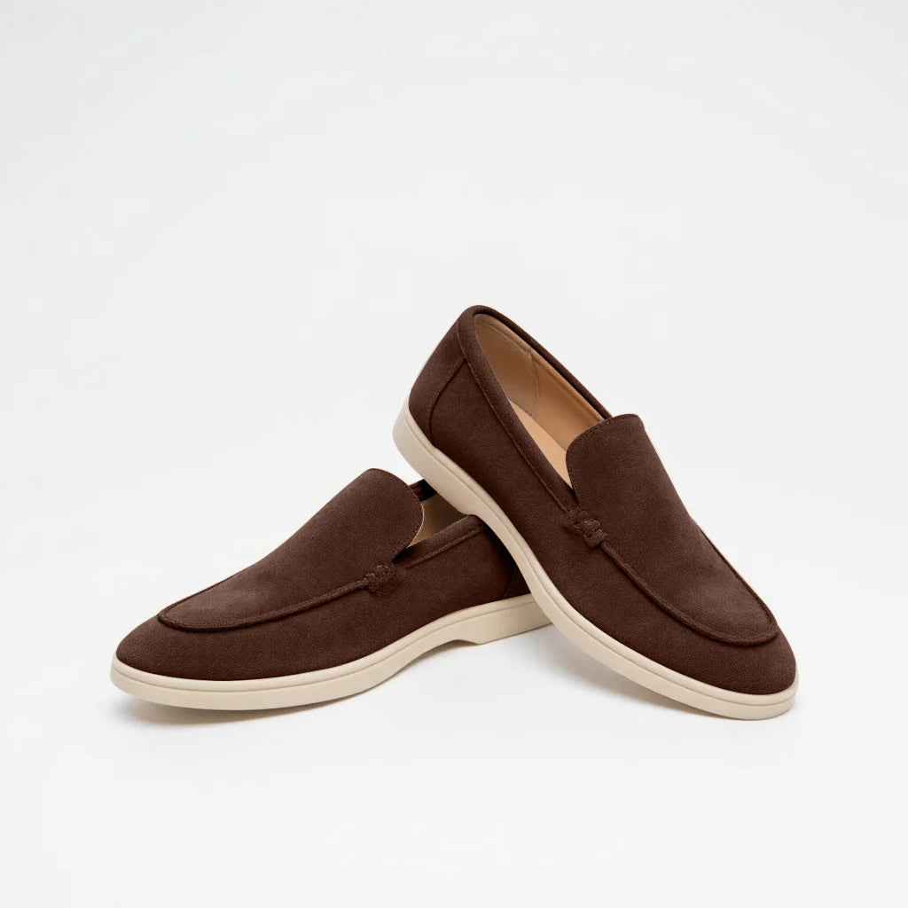 Monaco Suede Loafers Zwart - Tijdloos Comfort Voor Mannen