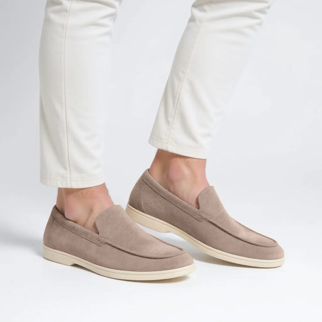 Monaco Suede Loafers Zwart - Tijdloos Comfort Voor Mannen