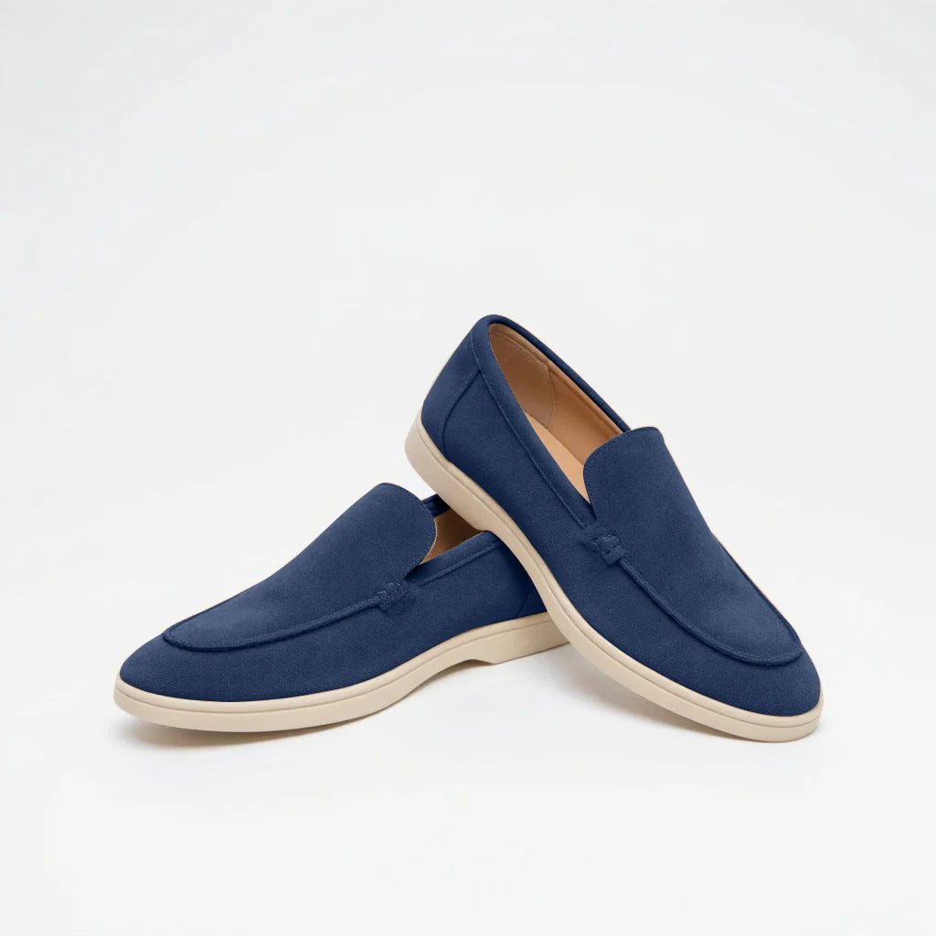 Monaco Suede Loafers Zwart - Tijdloos Comfort Voor Mannen
