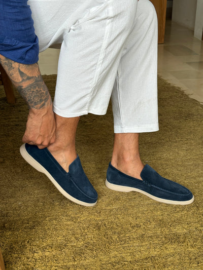 Monaco Suede Loafers Zwart - Tijdloos Comfort Voor Mannen