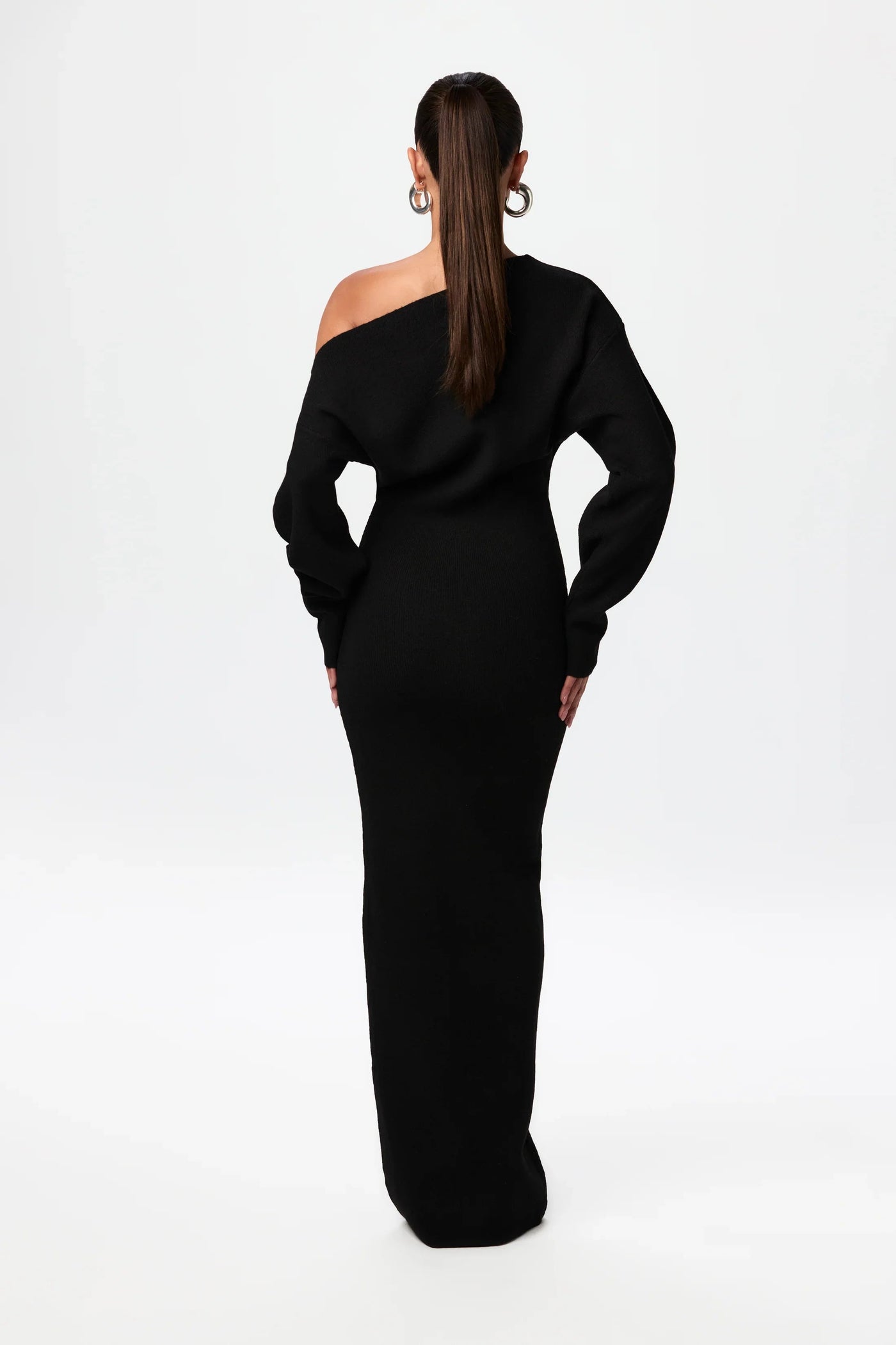 Off Schoudertrui Jurk - Flatterend Silhouet en Comfortabele Pasvorm