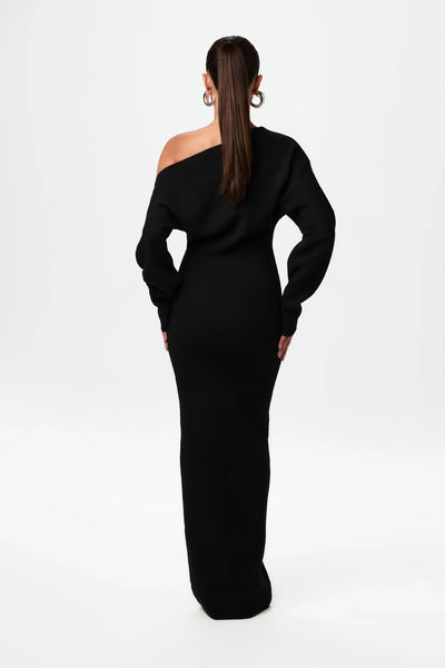 Off Schoudertrui Jurk - Flatterend Silhouet en Comfortabele Pasvorm