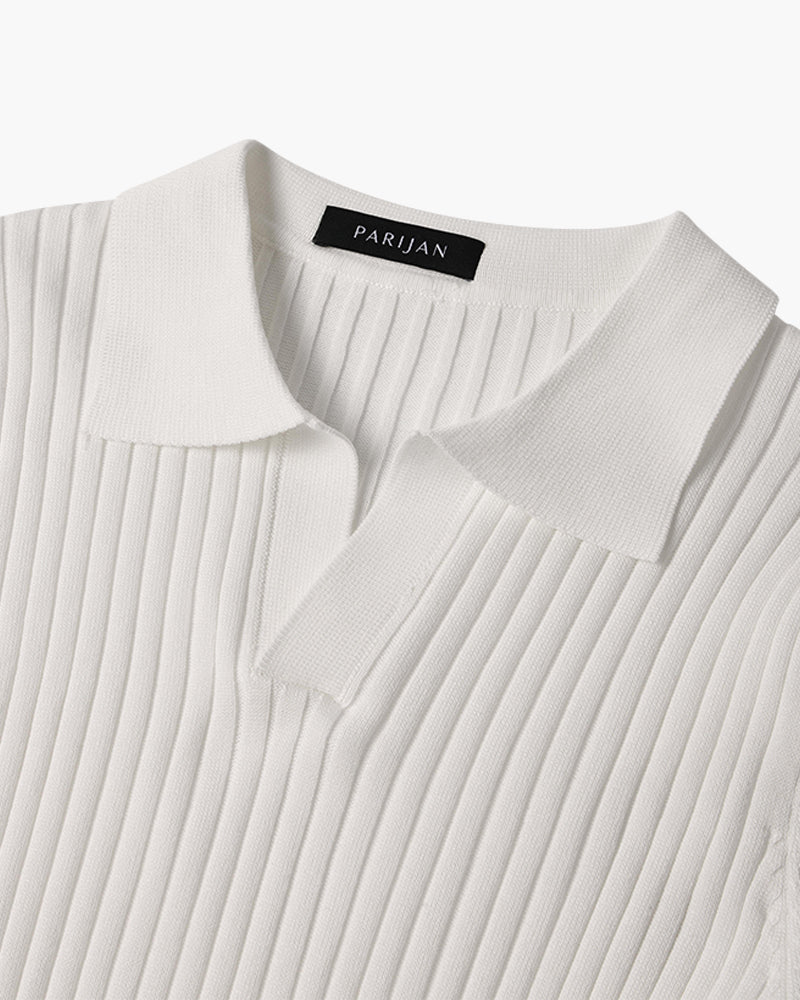 Polo Shirt Heren - Stijlvolle V-hals, Comfortabele Katoenmix