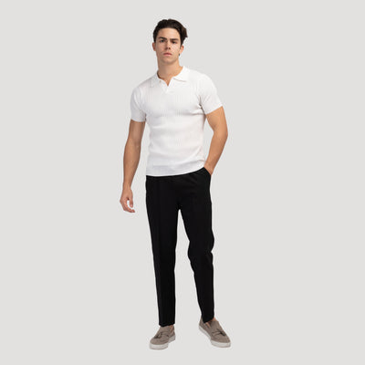 Polo Shirt Heren - Stijlvolle V-hals, Comfortabele Katoenmix