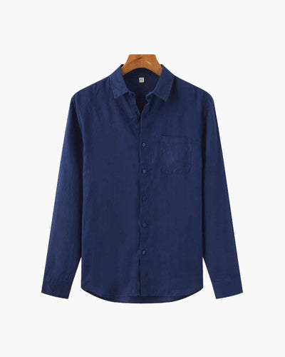 Portofino Heren Shirt - Lichtgewicht Linnen, Comfortabel en Stijlvol