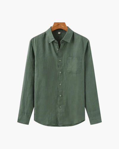 Portofino Heren Shirt - Lichtgewicht Linnen, Comfortabel en Stijlvol