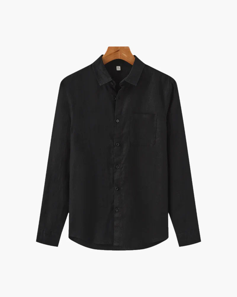 Portofino Heren Shirt - Lichtgewicht Linnen, Comfortabel en Stijlvol