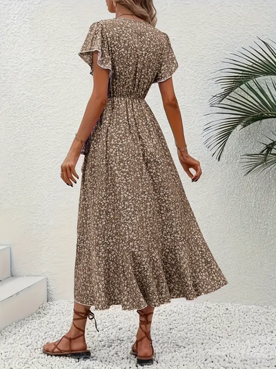 Iris Wrap Dress | Elegantes Kleid mit V-Ausschnitt