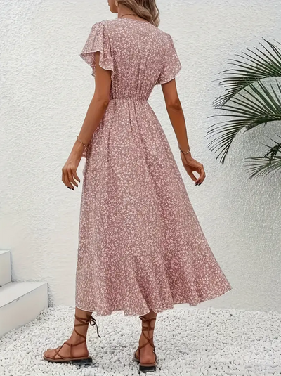 Iris Wrap Dress | Elegantes Kleid mit V-Ausschnitt