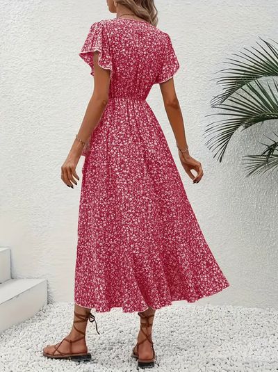 Iris Wrap Dress | Elegantes Kleid mit V-Ausschnitt