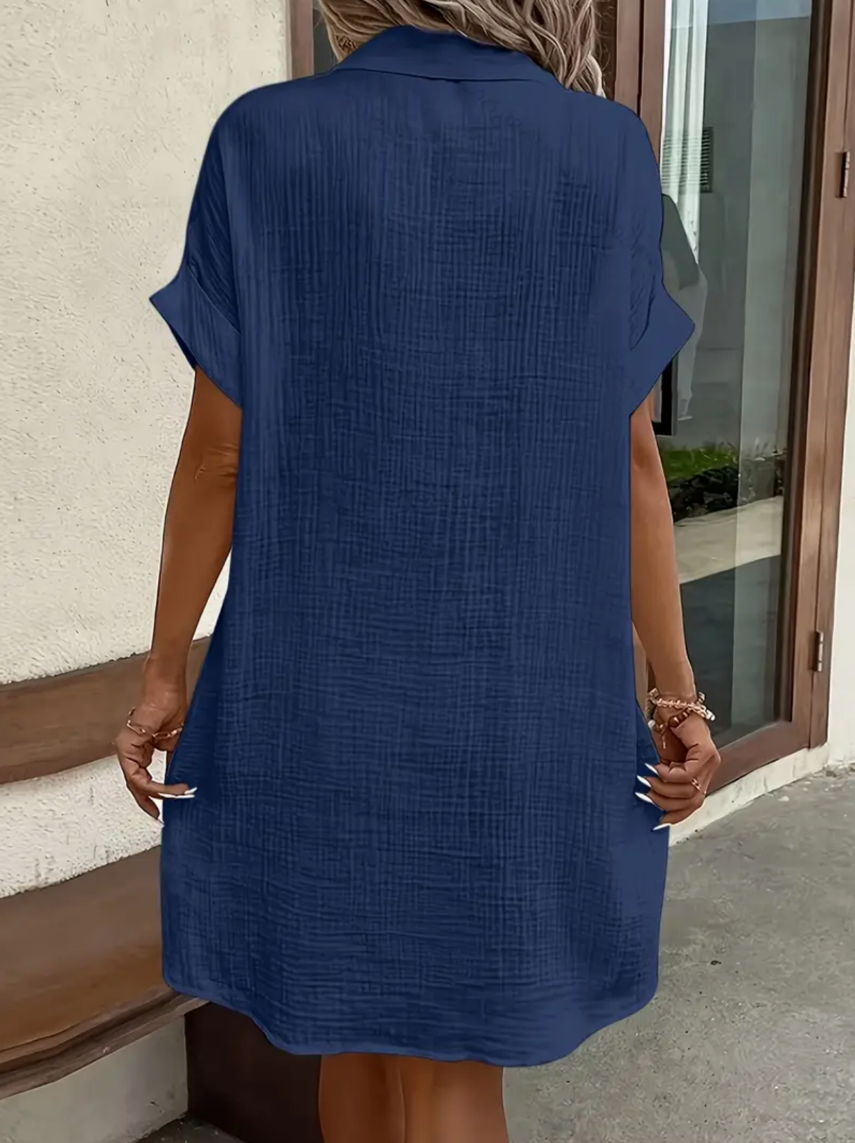 Klassish™  | Maya Gauze Shirt Dress