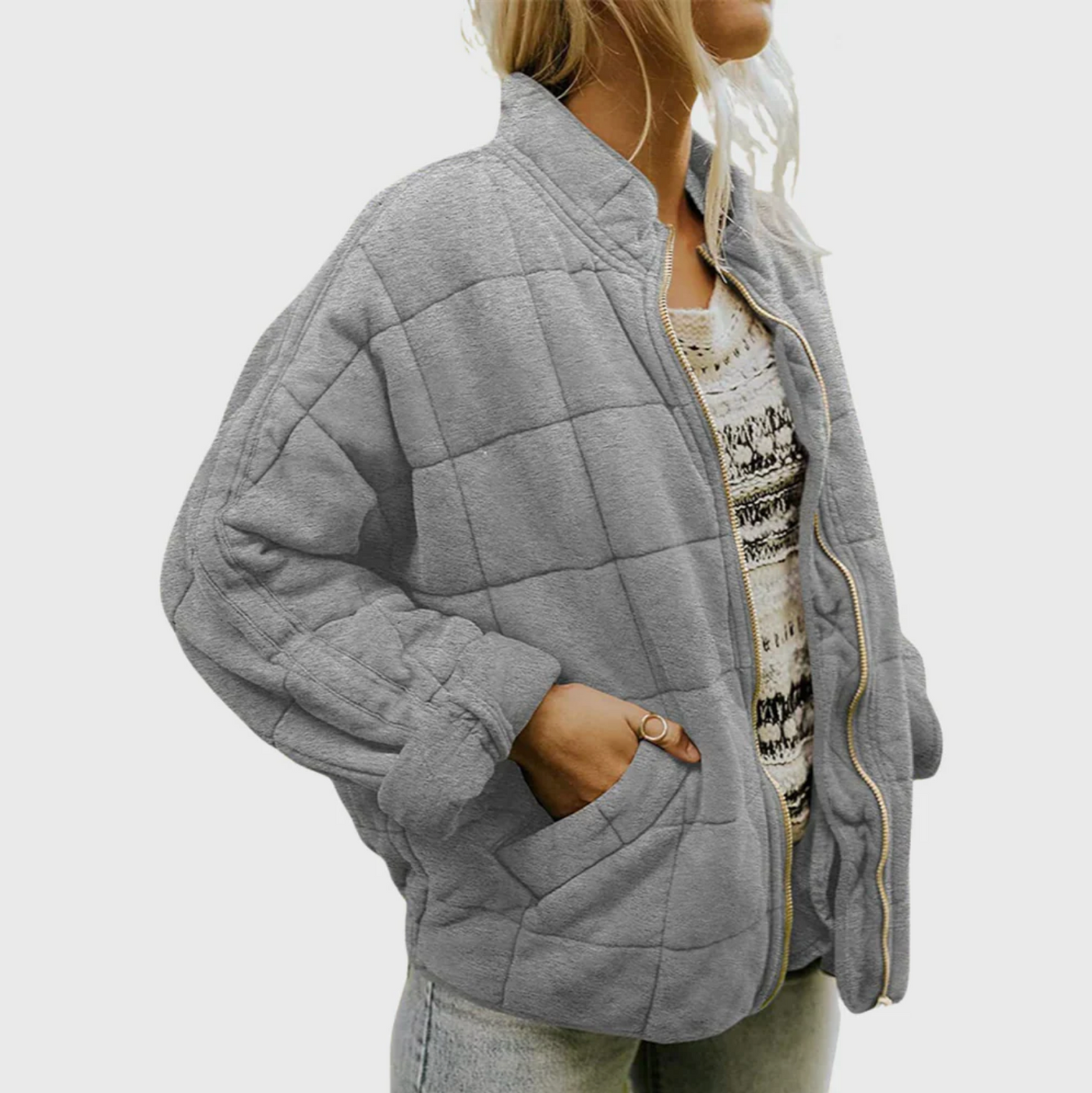Klassish™  | Gewatteerde jas met elegante oversized look