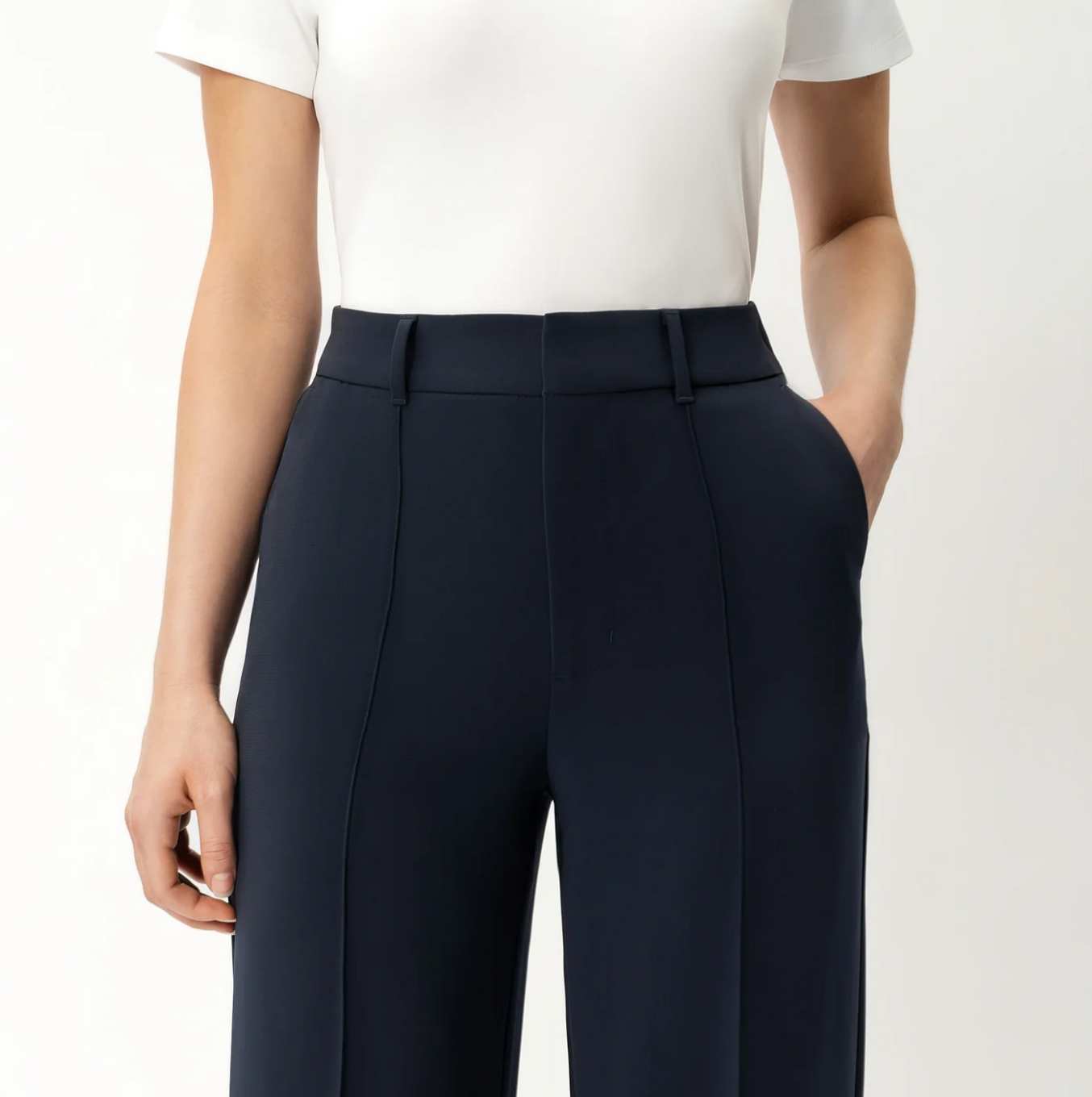 Crêpe relaxte broek