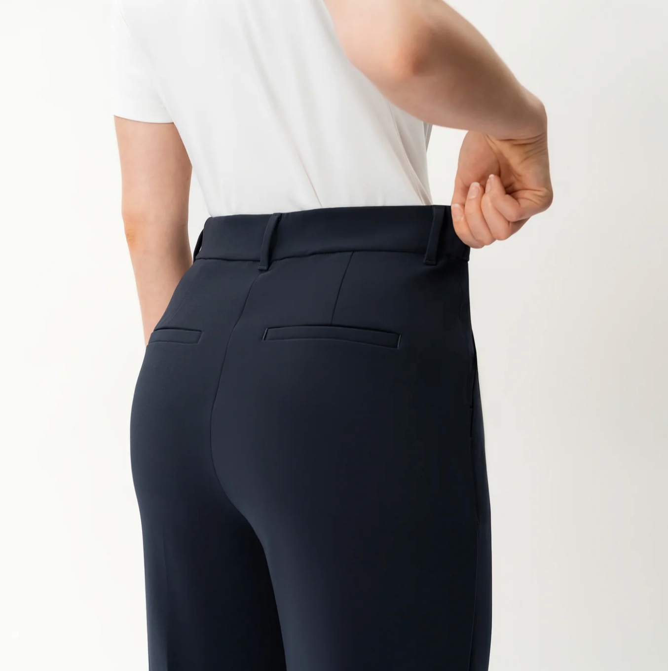 Crêpe relaxte broek