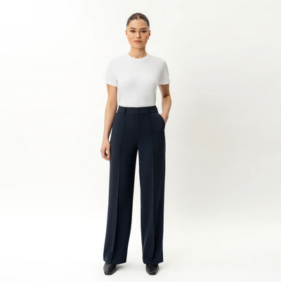 Crêpe relaxte broek