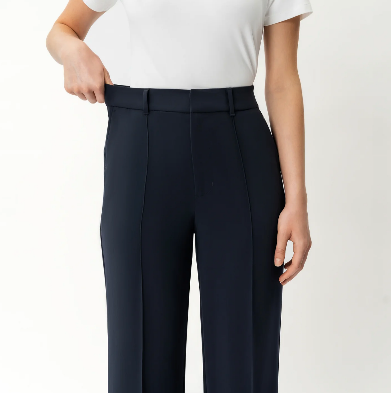 Crêpe relaxte broek