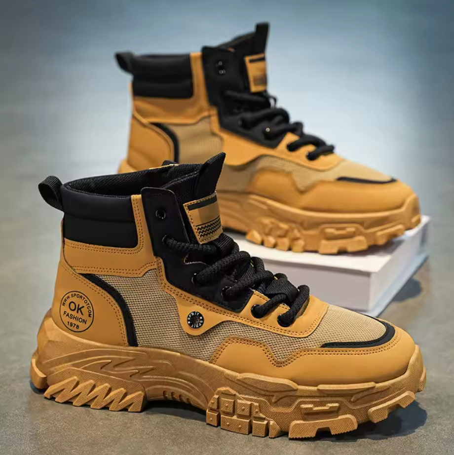 Heren Outdoor Werkschoenen – Stevig, Trendy & Comfortabel voor Elke Dag
