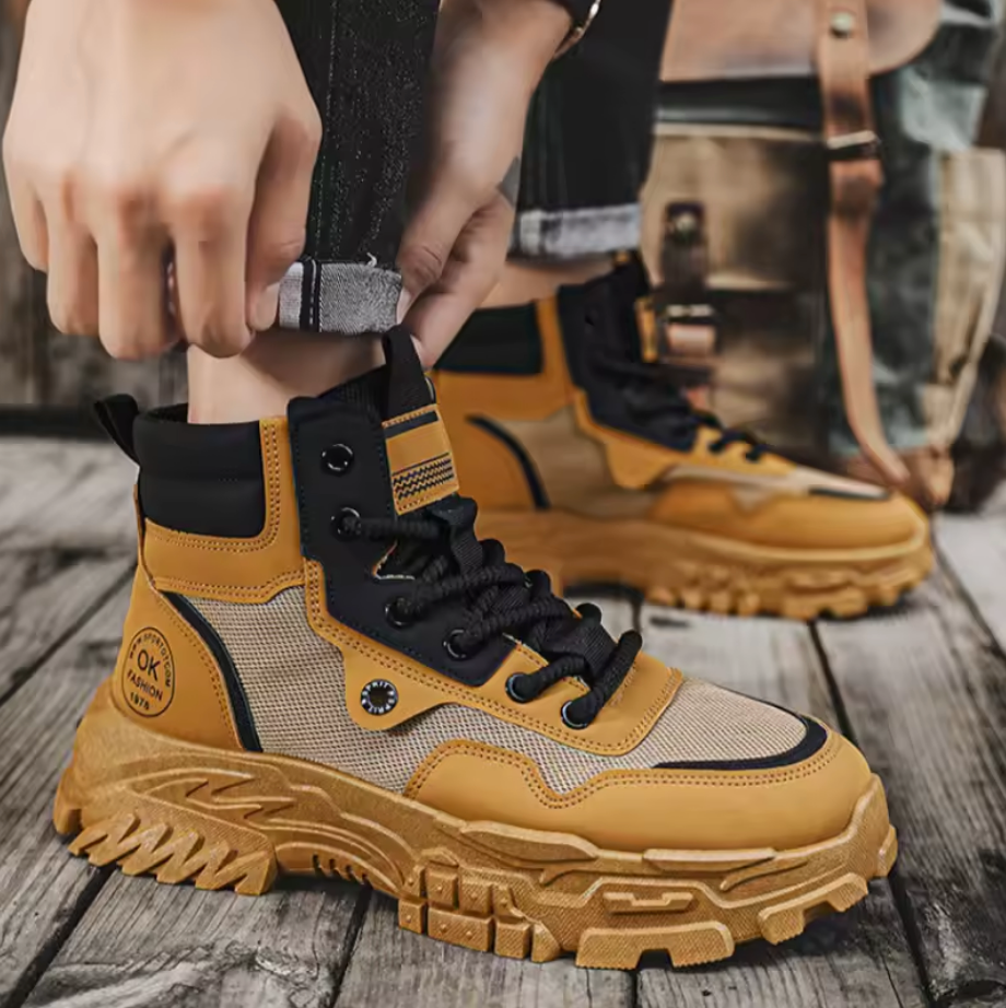 Heren Outdoor Werkschoenen – Stevig, Trendy & Comfortabel voor Elke Dag