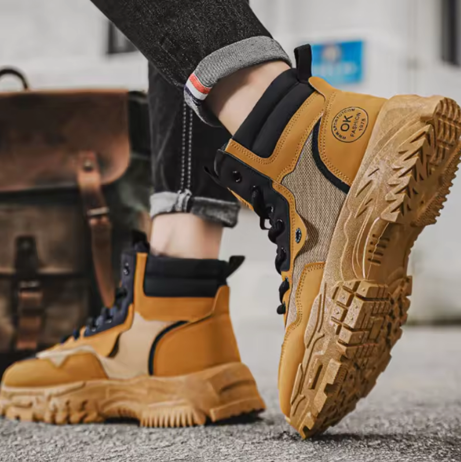 Heren Outdoor Werkschoenen – Stevig, Trendy & Comfortabel voor Elke Dag