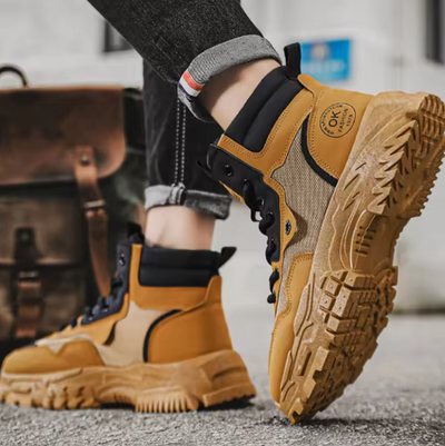 Heren Outdoor Werkschoenen – Stevig, Trendy & Comfortabel voor Elke Dag