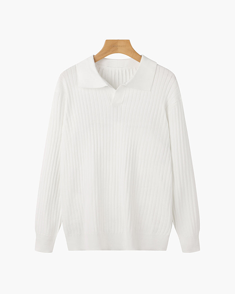 Suwon Polo Heren - Stijlvol V-Hals Poloshirt voor Comfort en Elegantie