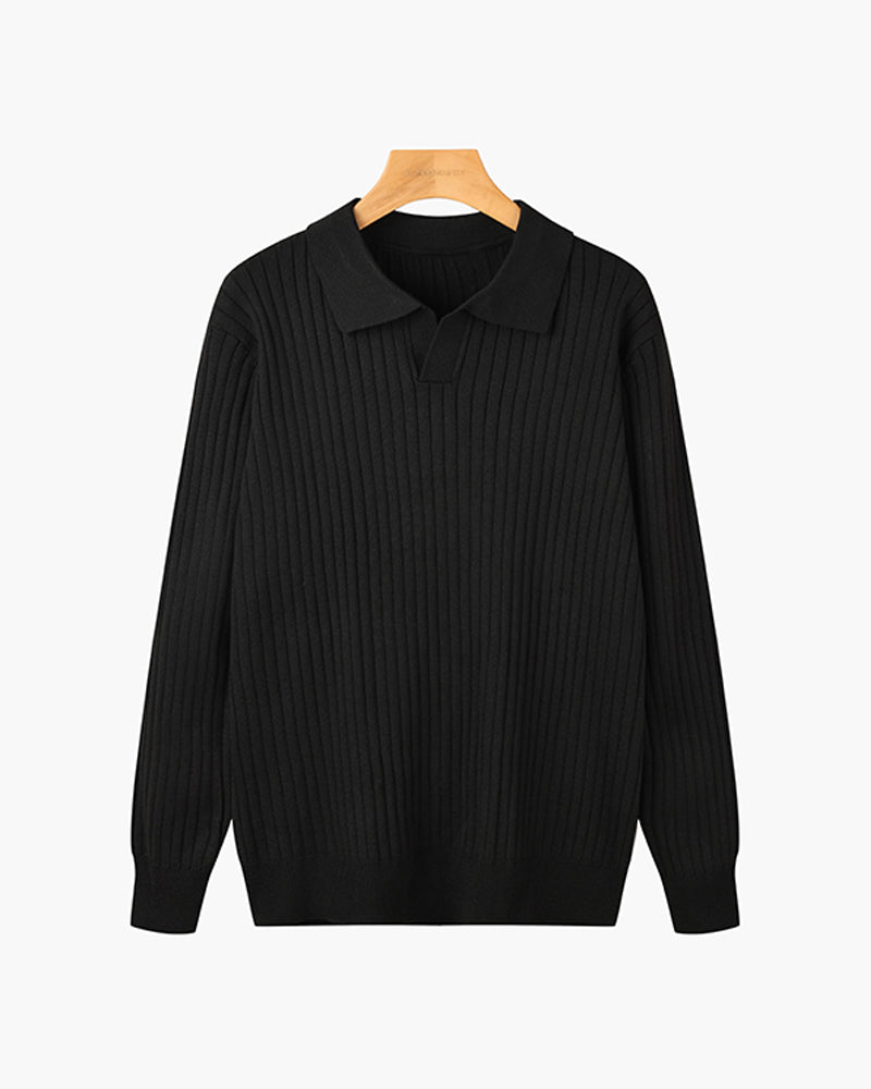 Suwon Polo Heren - Stijlvol V-Hals Poloshirt voor Comfort en Elegantie