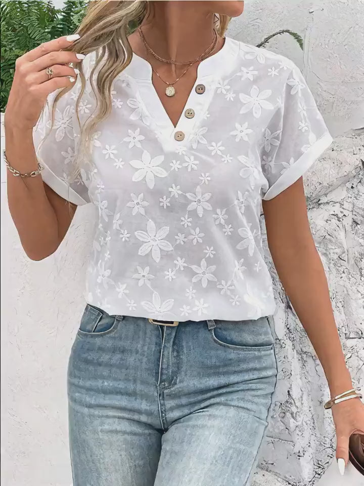 Klassish™  | Lily Embroidered Blouse
